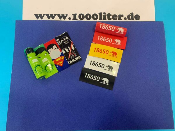 PVC Wärmeschrumpfschlauch für Akku 18650 - 20 Stück