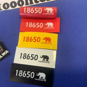PVC Wärmeschrumpfschlauch für Akku 18650 - 20 Stück