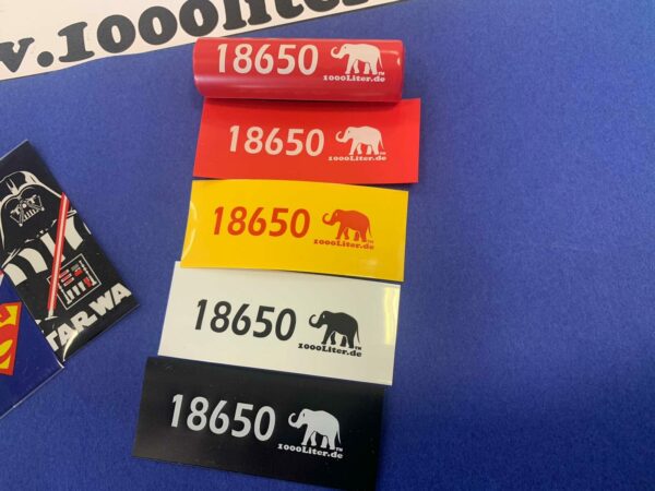 PVC Wärmeschrumpfschlauch für Akku 18650 - 20 Stück