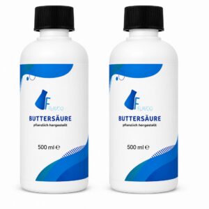 Buttersäure hochrein – 2 × 500 ml (1 Liter) – Laborqualität – Butyric Acid
