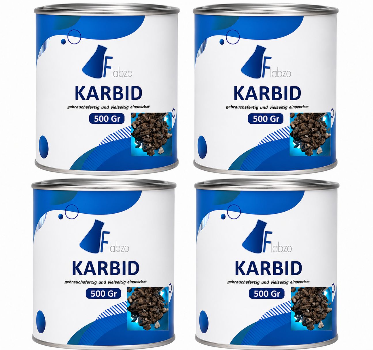 Karbid Calciumcarbid 7-15mm, 4x500g (2000g)